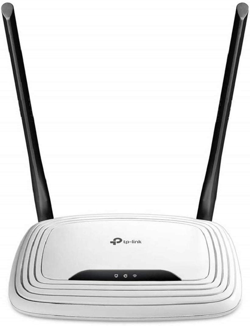 TP-Link TL-WR841N N300 WLAN Router (300Mbit/s (2,4GHz), 4 x 10/100Mbit/s LAN Ports, für Anschluss an Kabel-, DSL-, Glasfasermodem, Access Point Modus, IPv6), weiß/ schwarz