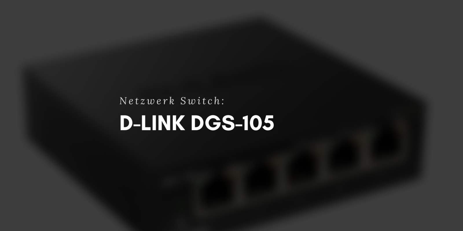 D-Link DGS-105 Gbit Netzwerk-Switch