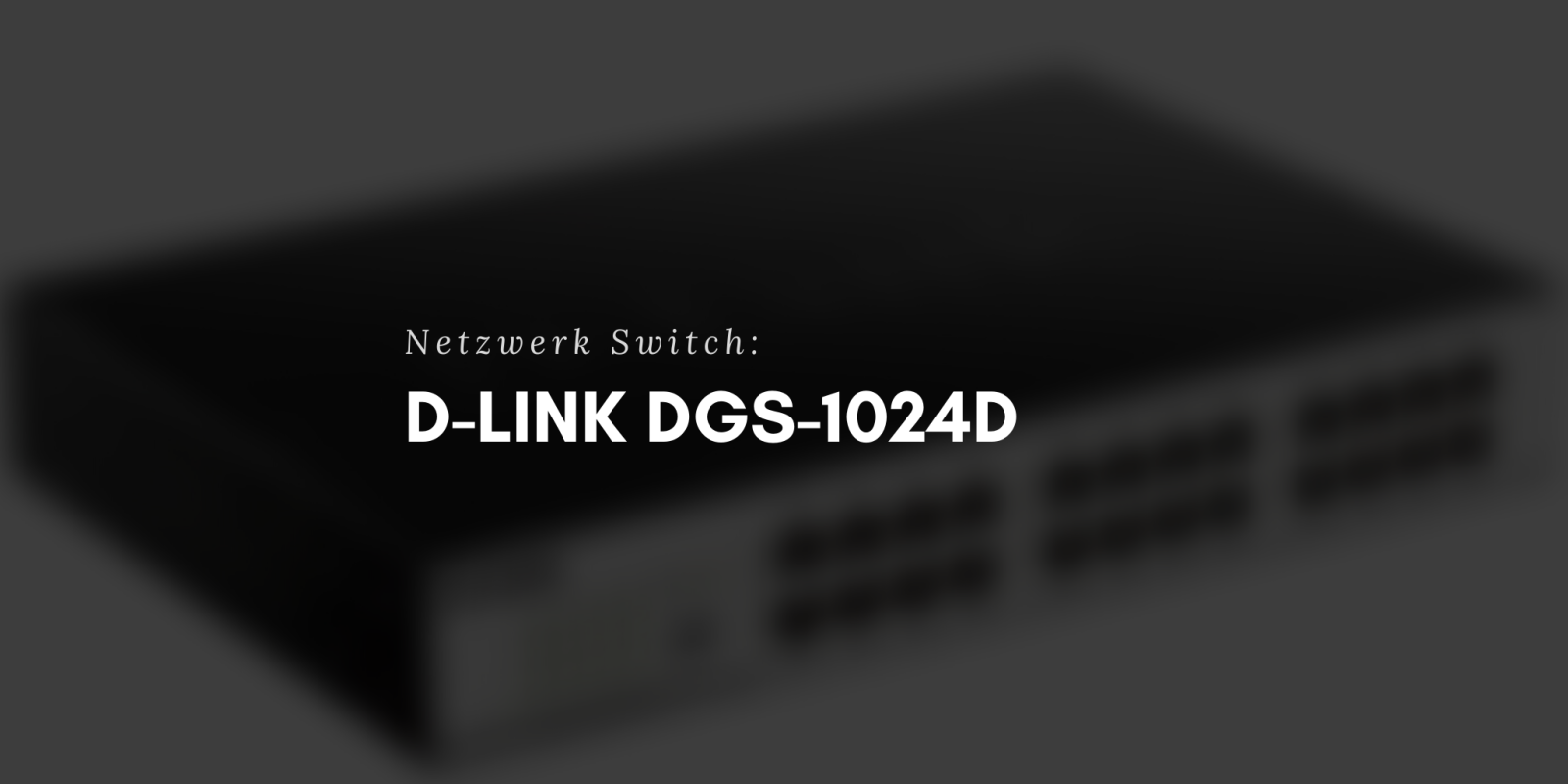 D-Link DGS-1024D Netzwerk-Switch