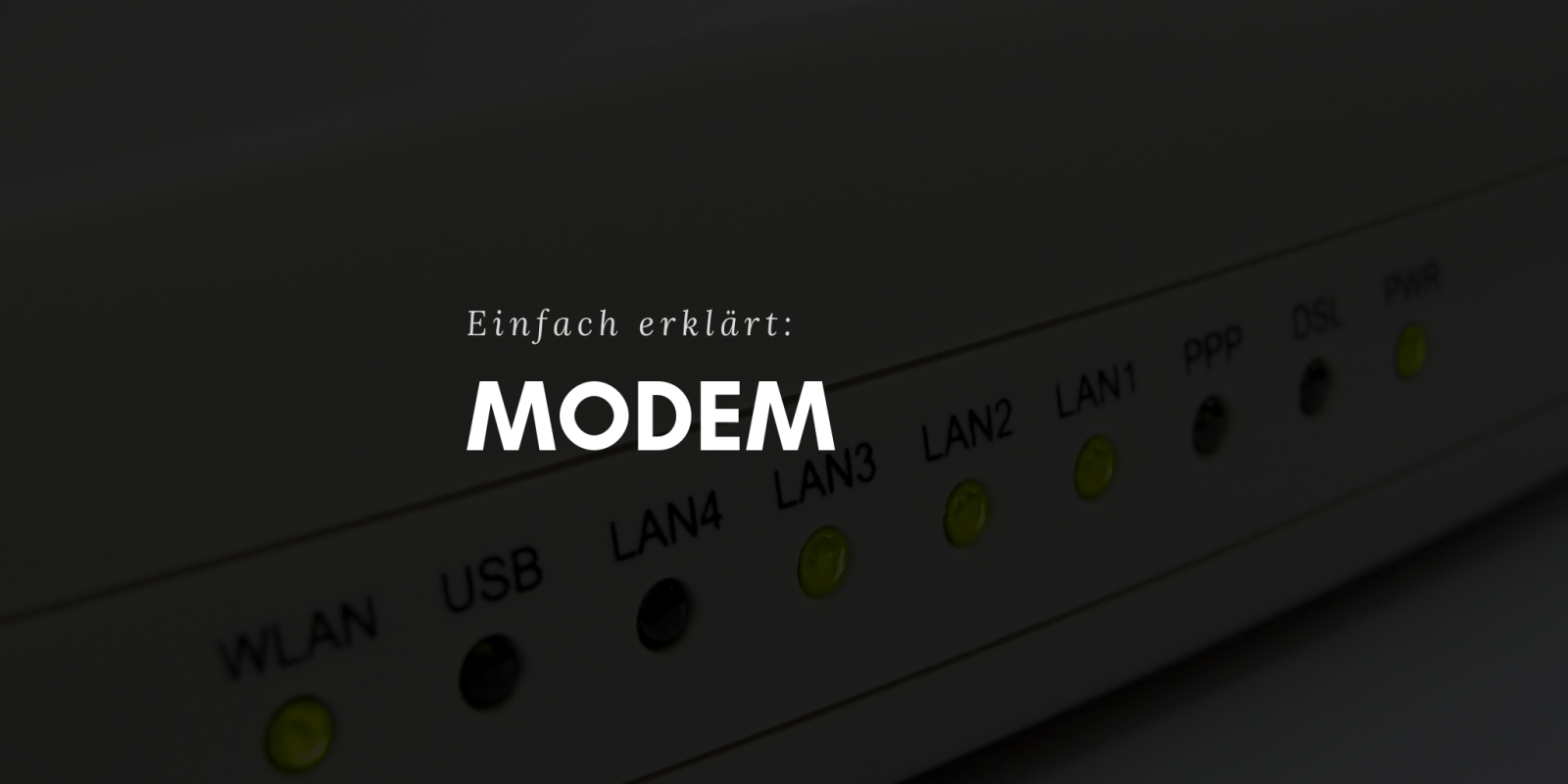 Modem - Was ist das? Einfach erklärt